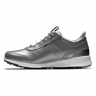 Women's Footjoy Stratos Spikeless Golf Shoes Grey NZ-278480